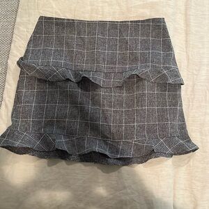 Plaid mini skirt